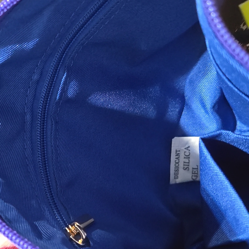 NWT PARDON MY FRO SQUAD BLUE COSMETIC BAG... #7700 - Picture 7 of 8